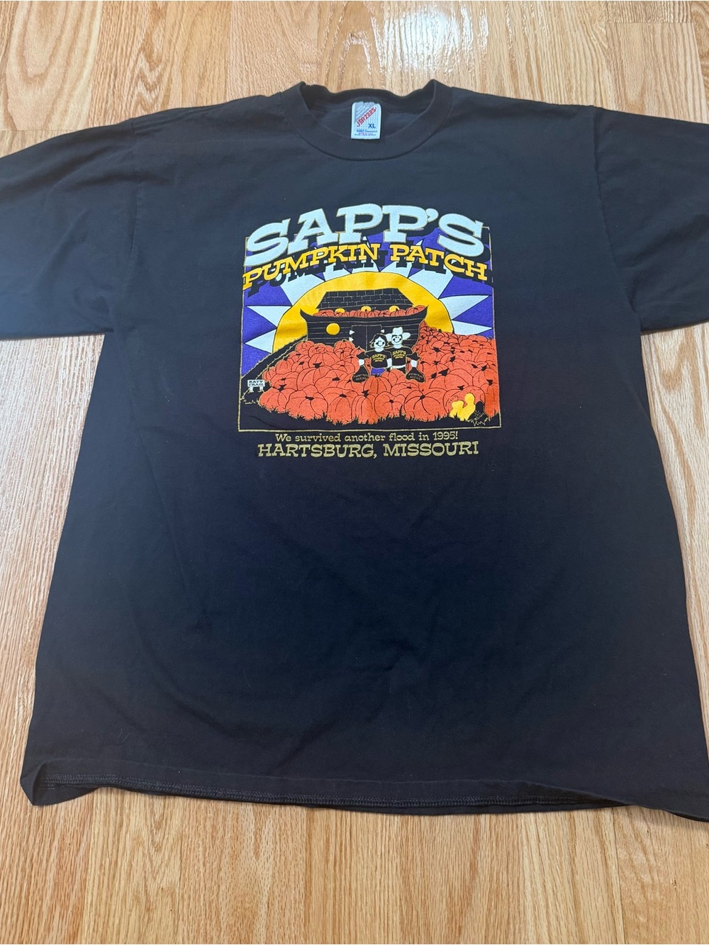 Vintage Pumpkin Patch Halloween T-Shirt Size Xl Unisex 1995